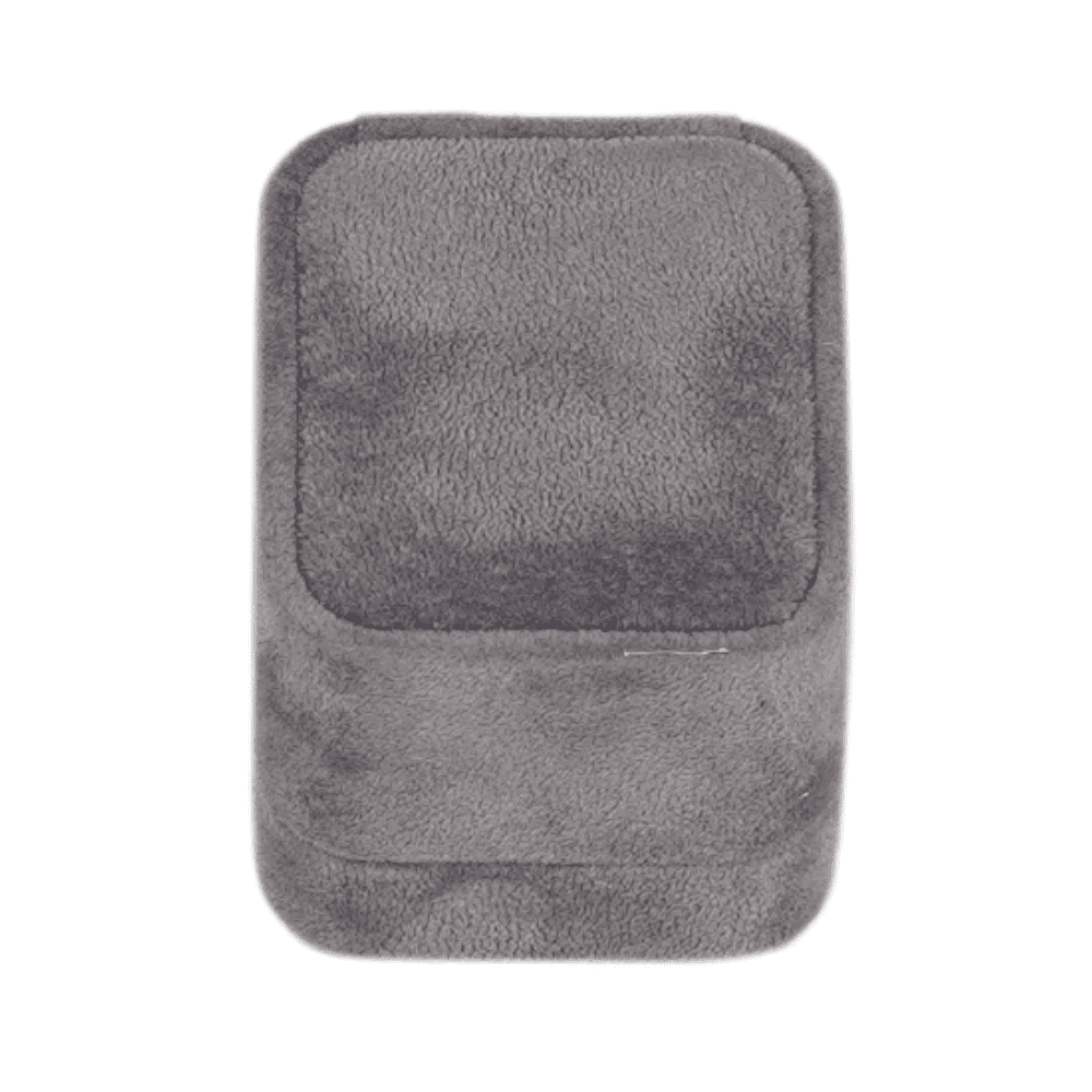Velvet ring box dark grey jewellery box wholesale BXR85 close top