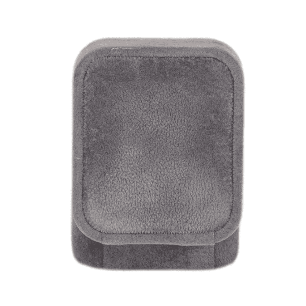 Velvet ring box dark grey jewellery box wholesale BXR85 display with ring back