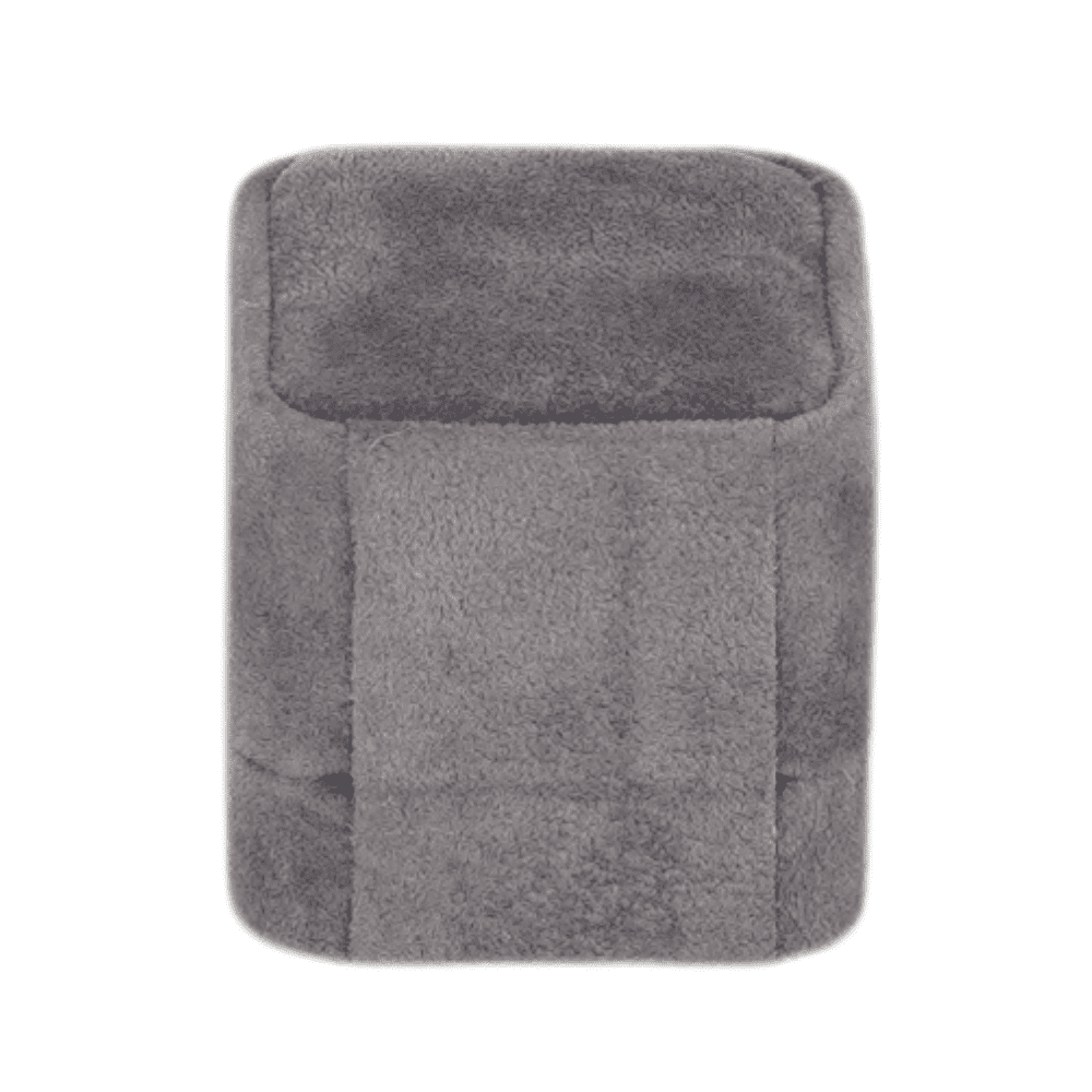 Velvet ring box dark grey jewellery box wholesale BXR85 close back