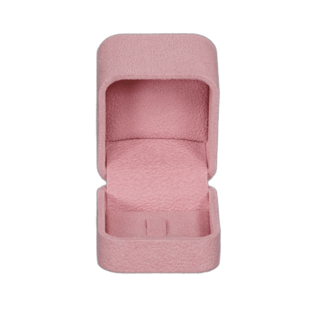 Velvet ring box pink jewellery box wholesale BXR85 open top