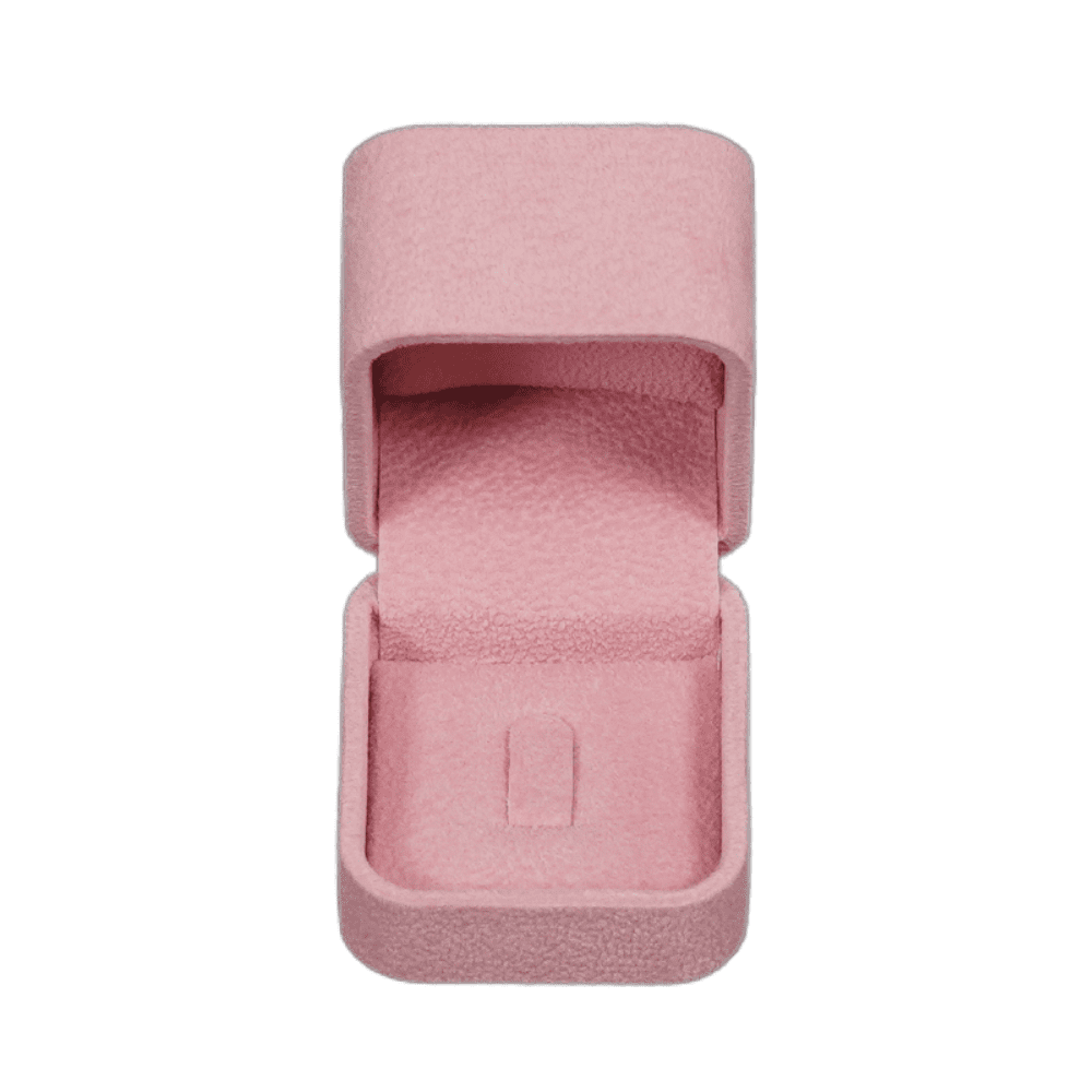 Velvet ring box pink jewellery box wholesale BXR85 open front