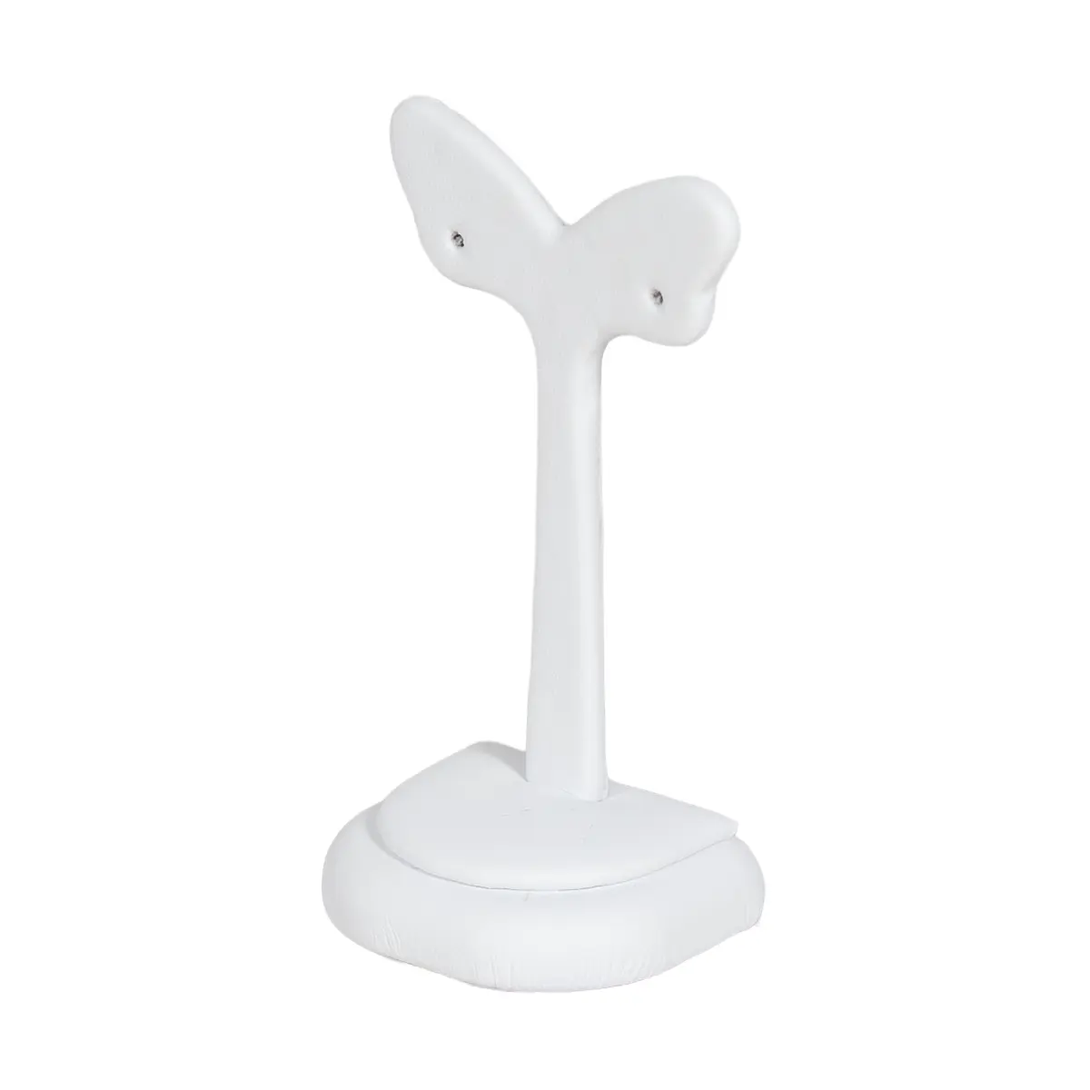 Earring-Holder-Stand-large-white-angle-view-ES82LWH Earring Holder Stand large white angle view
