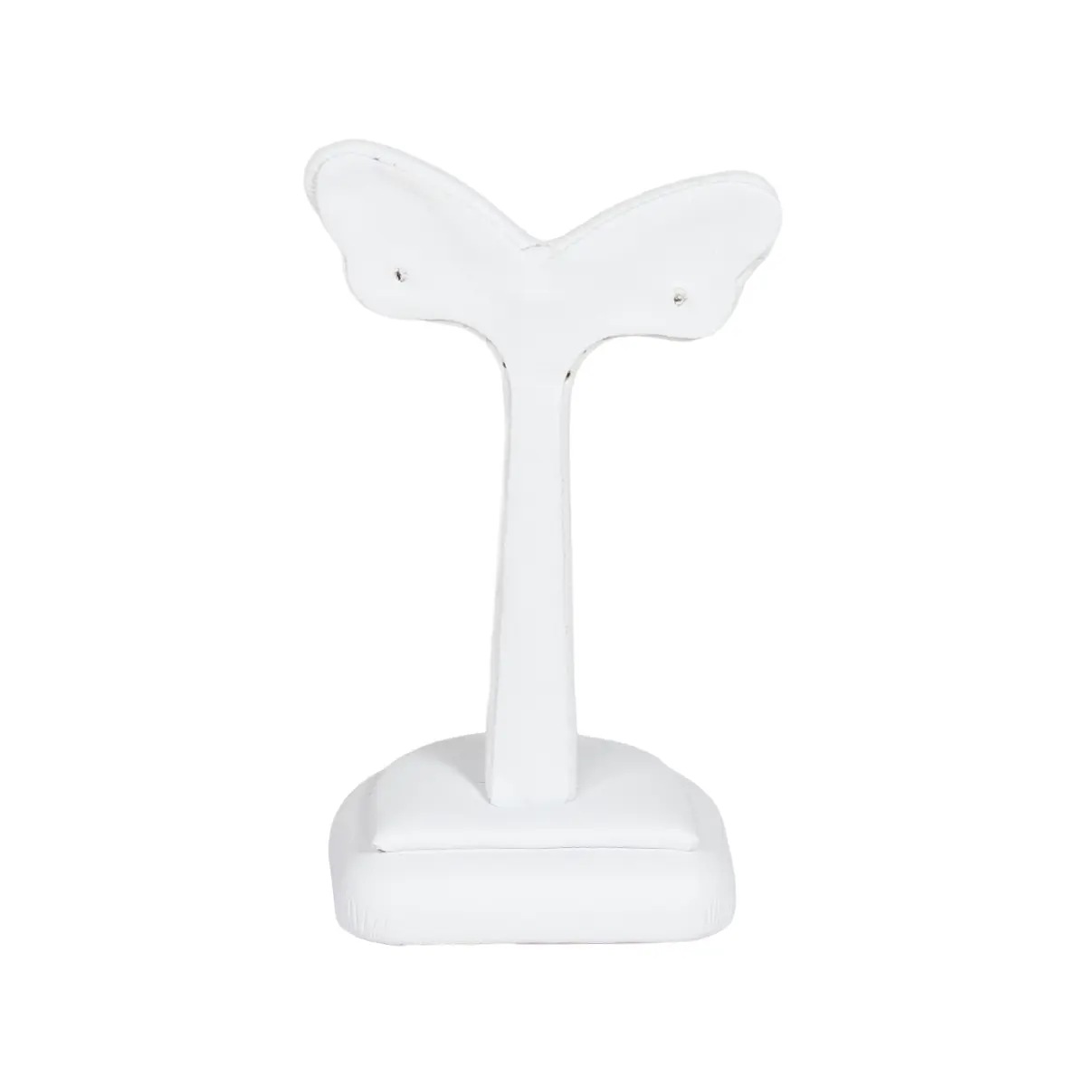 Earring-Holder-Stand-large-white-back-view-ES82LWH Earring Holder Stand large white back view