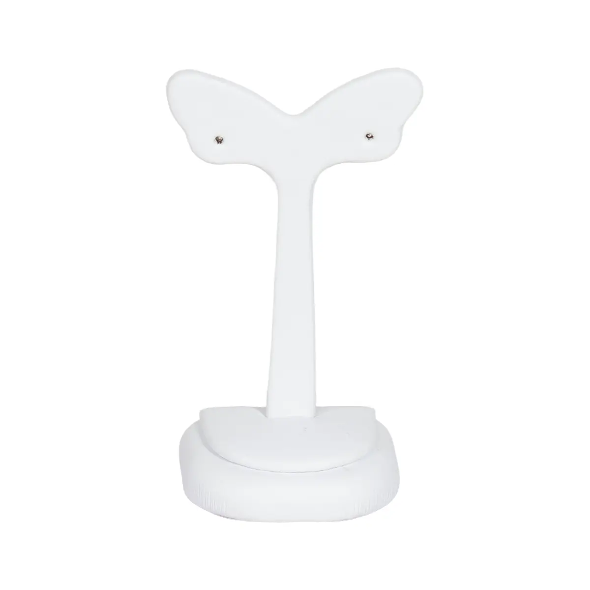 Earring-Holder-Stand-large-white-front-view-ES82LWH Earring Holder Stand large white front view