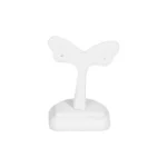 Earring-Holder-Stand-small-white-back-view-ES82SWH Earring Holder Stand small white back view