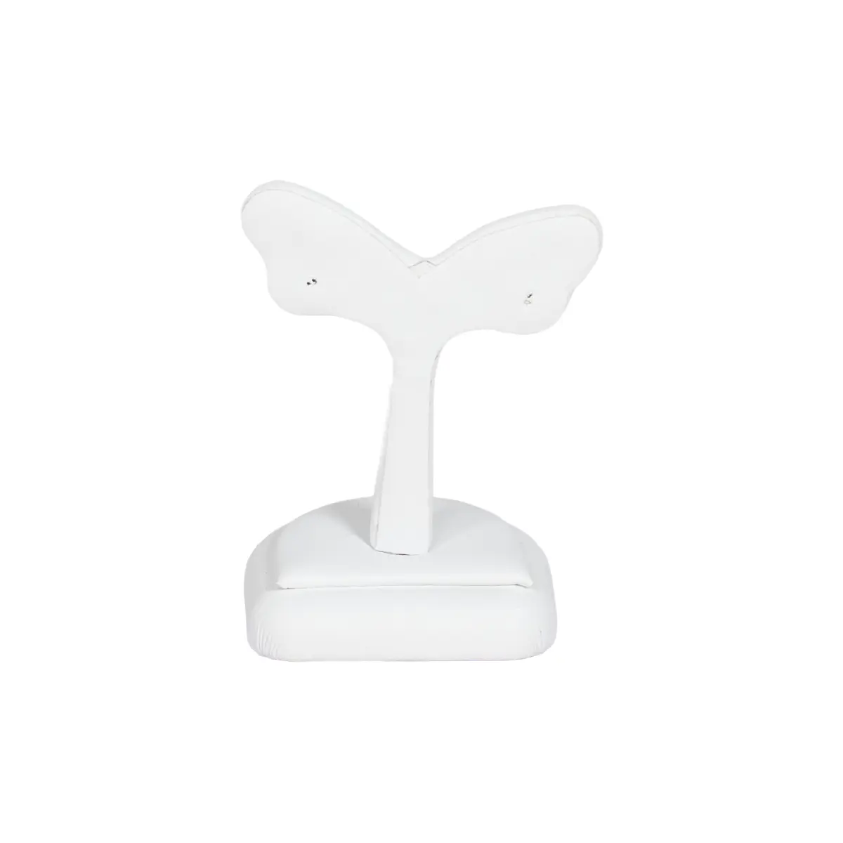 Earring-Holder-Stand-small-white-back-view-ES82SWH Earring Holder Stand small white back view