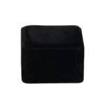 Earring Packaging Ring and earring box velvet black close back view BXER80