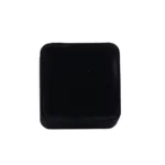 Earring Packaging Ring and earring box velvet black close top view BXER80