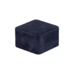 Earring Packaging Ring and earring box velvet blue close angle view BXER80