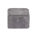 Earring Packaging Ring and earring box velvet dark grey close back view BXER80