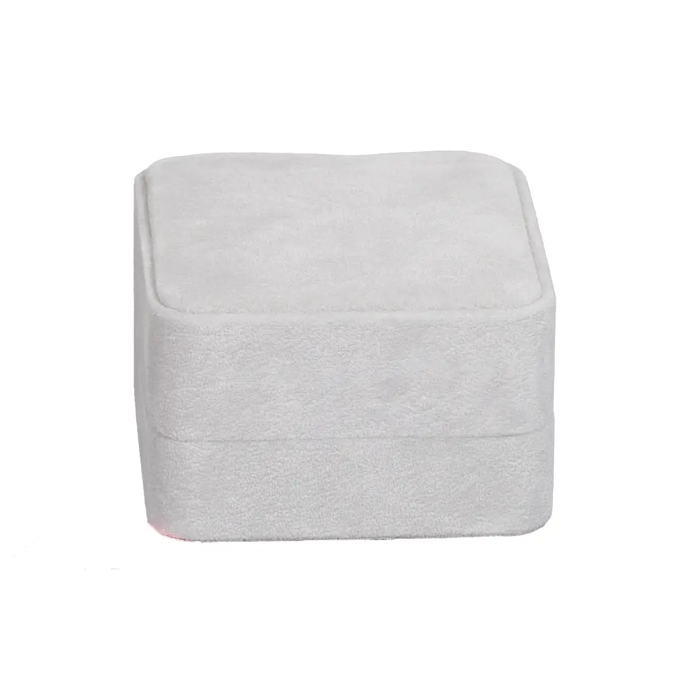 Earring-Packaging-Ring-and-earring-box-velvet-grey-front-close-front-view-BXER80 Earring Packaging Ring and earring box velvet grey front close front view BXER80