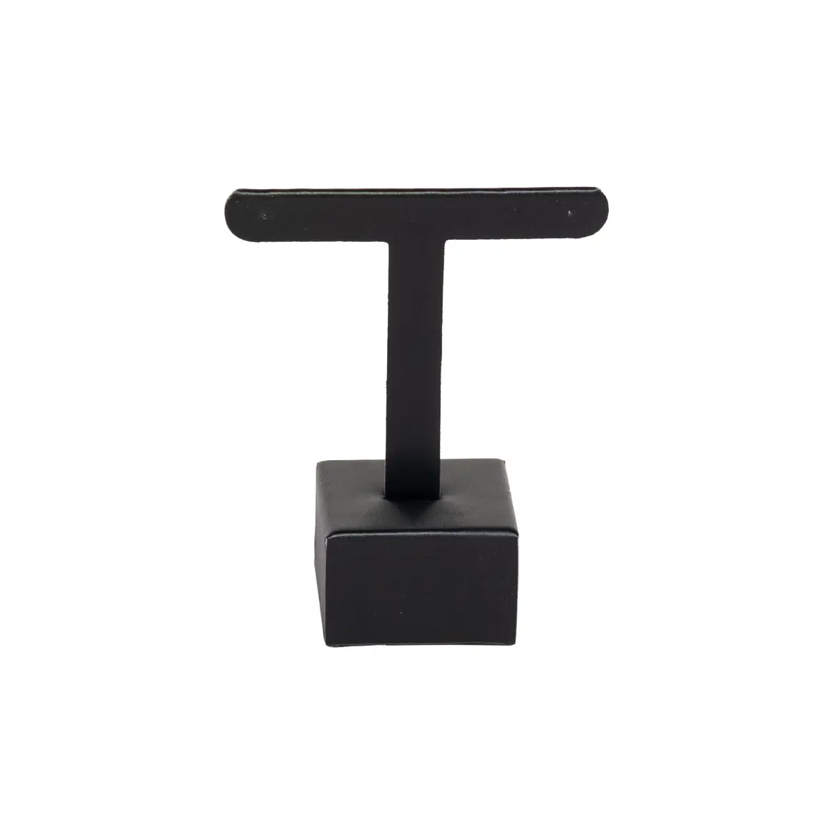 Earring display stand small black front view