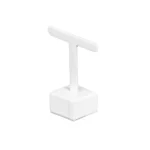 Earring display stand small white angle view