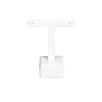 Earring display stand small white front view