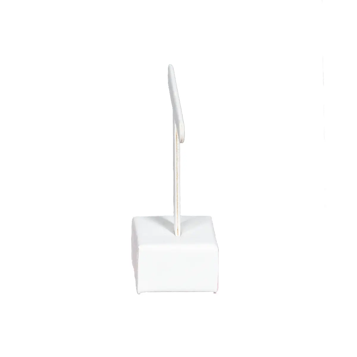 Earring display stand small white side view