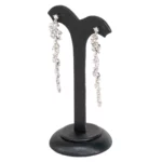 earring stand black Large angle view with earring