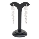 earring stand black Large front view with earring