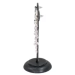 earring stand black Large side view with earring
