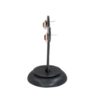 earring stand black small side view with earring