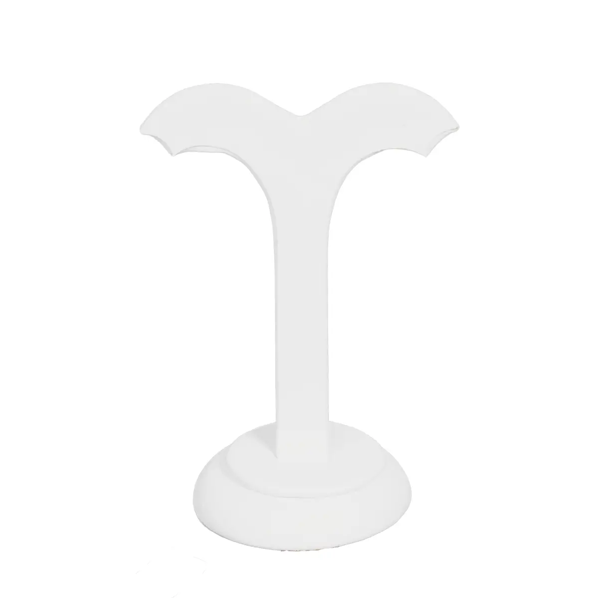 earring stand white medium back view