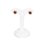 earring stand white small front view with earring