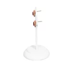 earring stand white small side view with earring