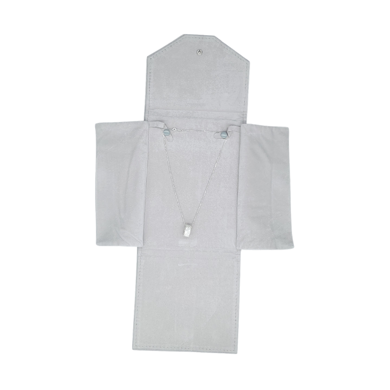 gery velvet necklace pouch-1 grey velvet necklace pouch