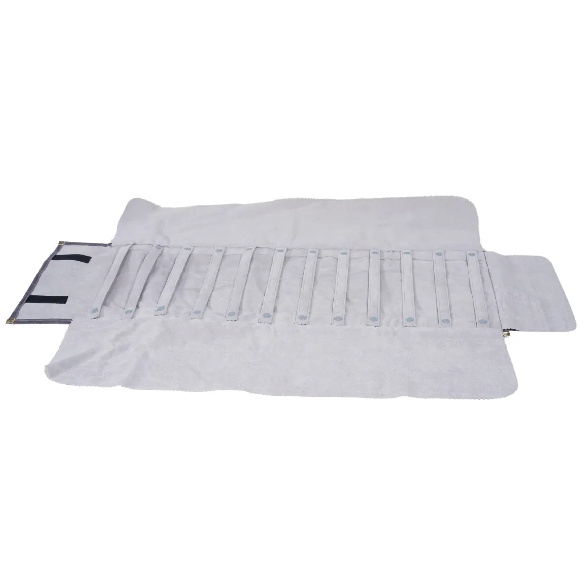 jewellery roll for earring grey -open