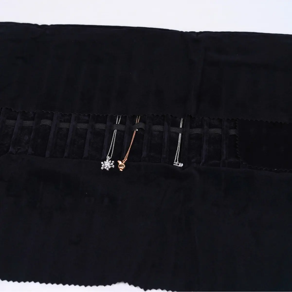 jewellery wrap velvet black PON85GE