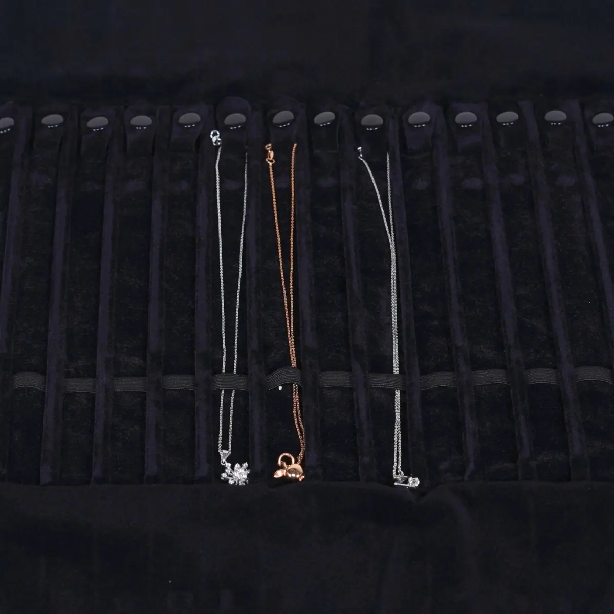 jewellery wrap velvet black PON85GE