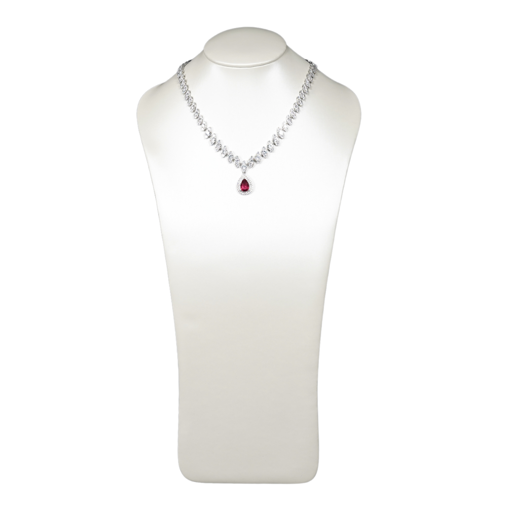 necklace bust pearl 710AL-4 necklace bust large beige