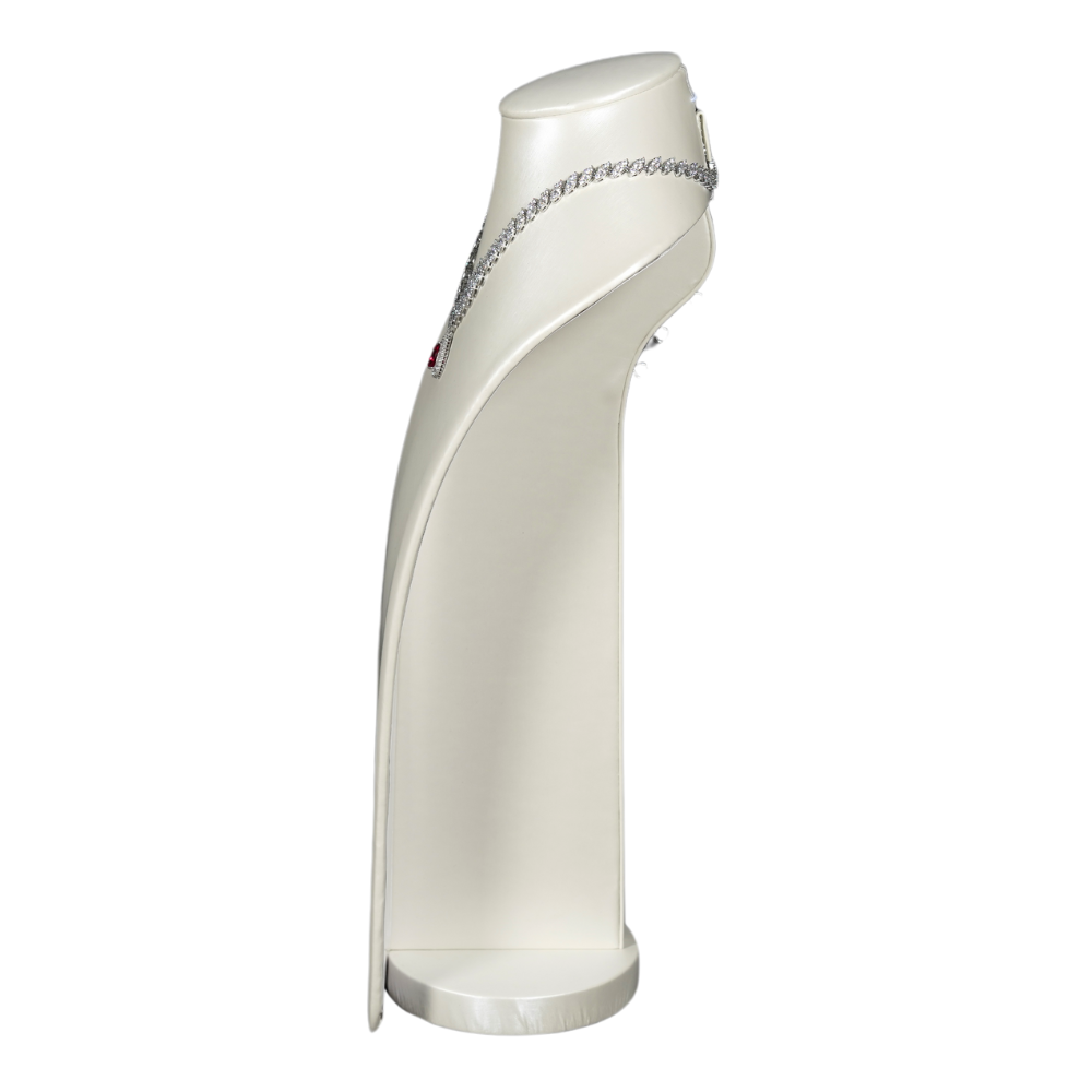 necklace bust pearl 710AL-6 necklace bust large beige