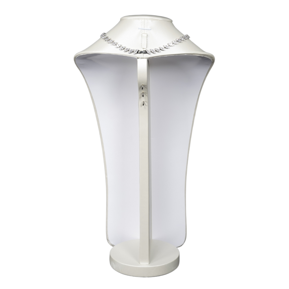 necklace bust pearl 710AL-7 necklace bust large beige