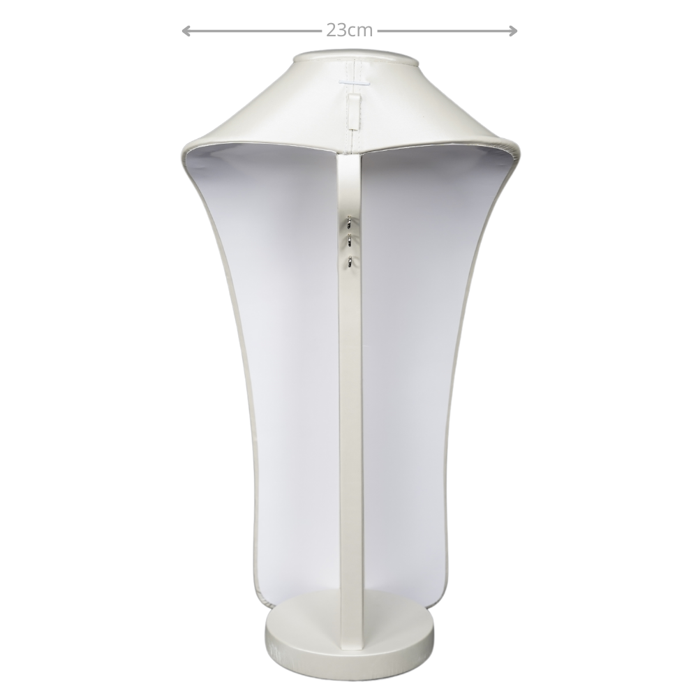 necklace bust pearl 710AL-size1 necklace bust large beige