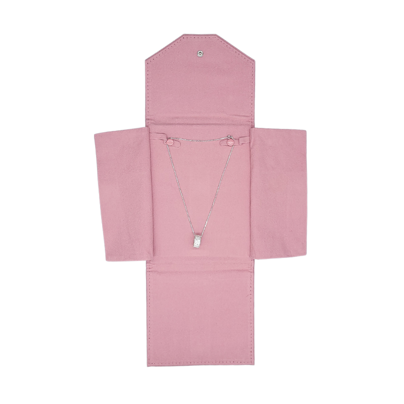 pink velvet necklace pouch-1