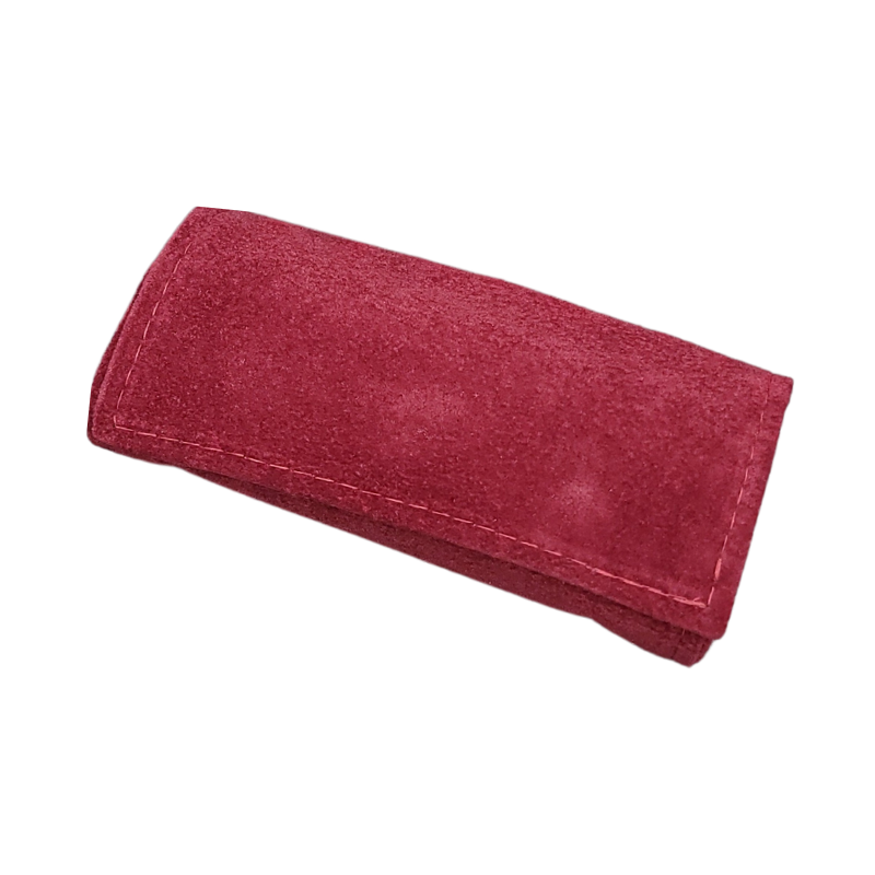 Burgandy velvet X-small set pouch-5