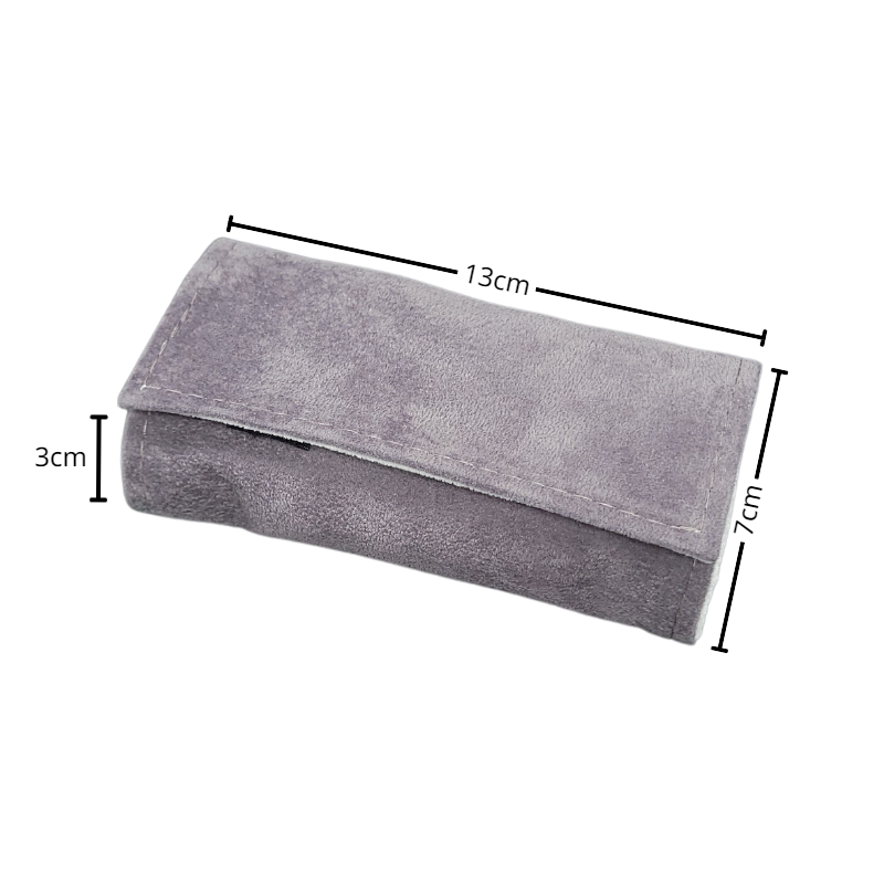 Gery velvet X-small set pouch-10 grey velvet x-small set pouch