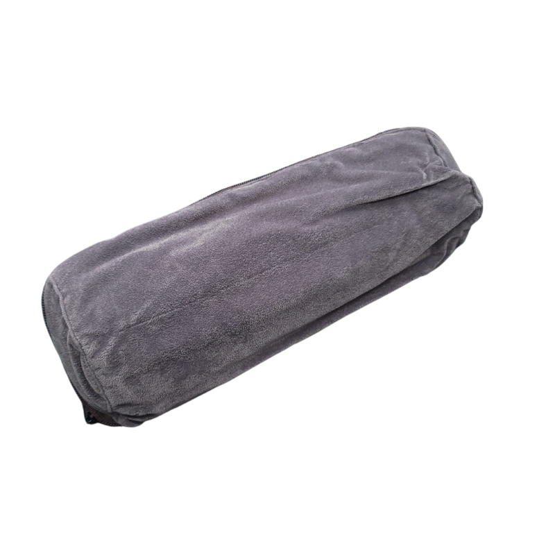 grey velvet bangle pouch