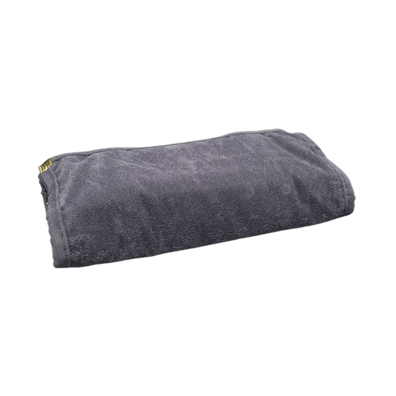 grey velvet medium set pouch