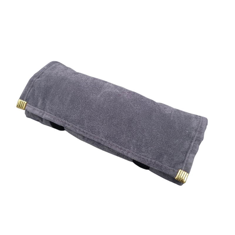 Gery velvet small set pouch-9 grey velvet small set pouch