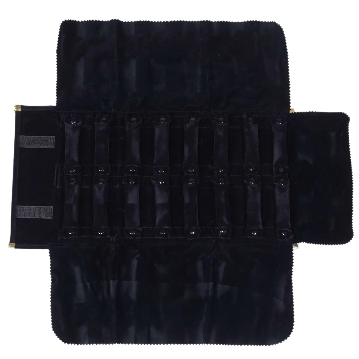 Jewellery roll for ring black - open