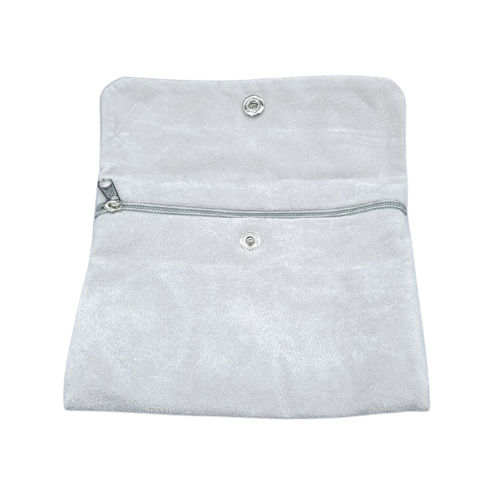 grey jewellery pouch