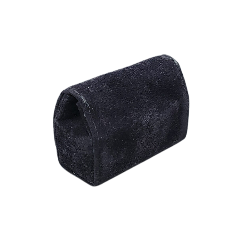 Large black ring pouch-2 black velvet ring pouch