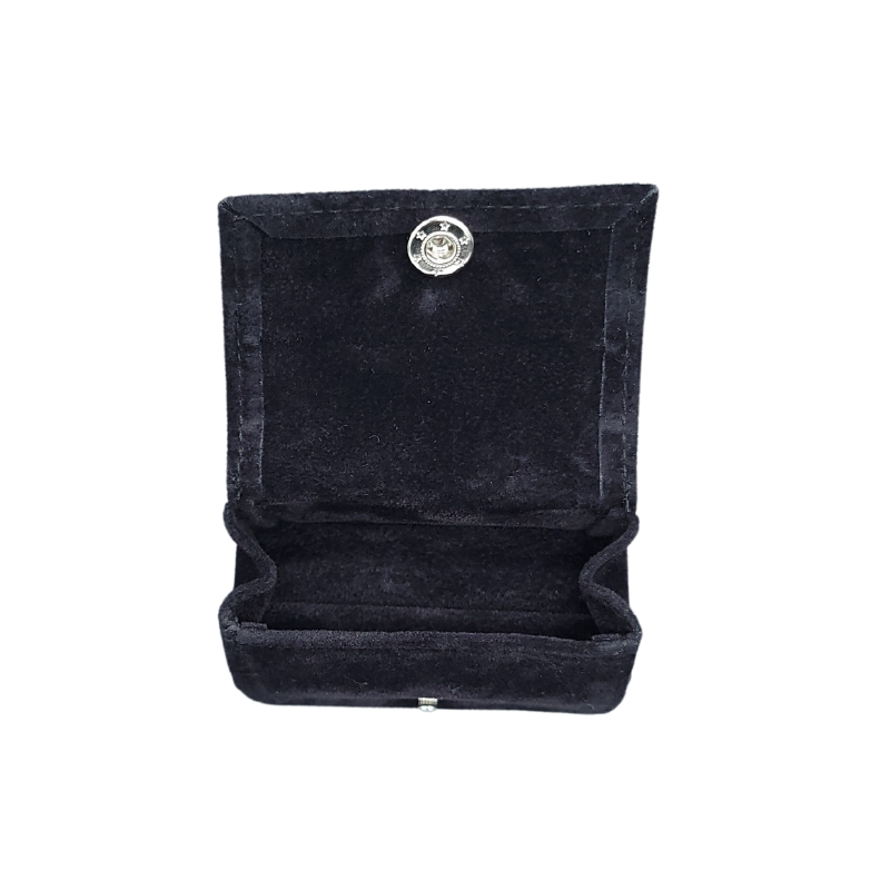 Large black ring pouch-6 black velvet ring pouch
