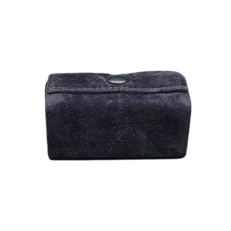 Large black ring pouch-9 black velvet ring pouch