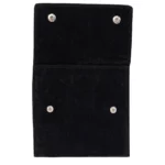 Velvet-jewellery-pouch-black-large-Front-view-open-PO81LBL