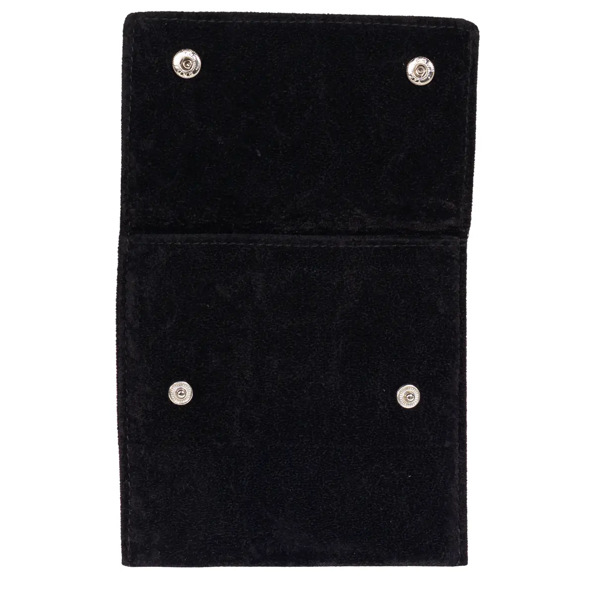 Velvet-jewellery-pouch-black-large-Front-view-open-PO81LBL