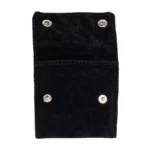 Velvet-jewellery-pouch-black-small-Front-view-open-PO81SBL
