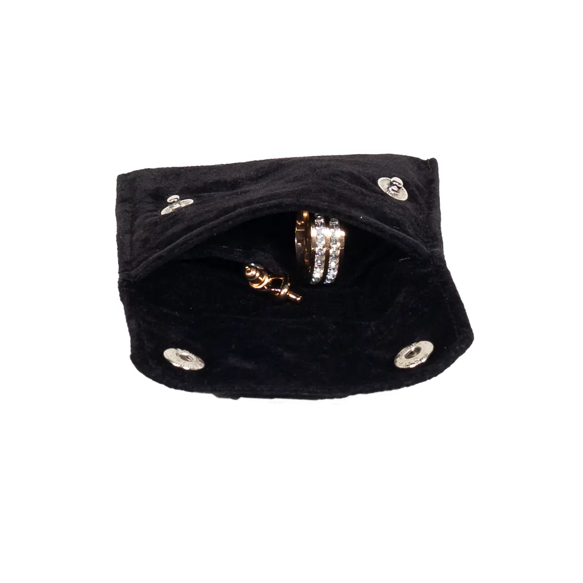 Velvet-jewellery-pouch-black-small-flat-lay-open-with-jewellery-PO81SBL
