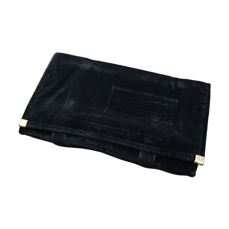 black velvet set roll pouch-3